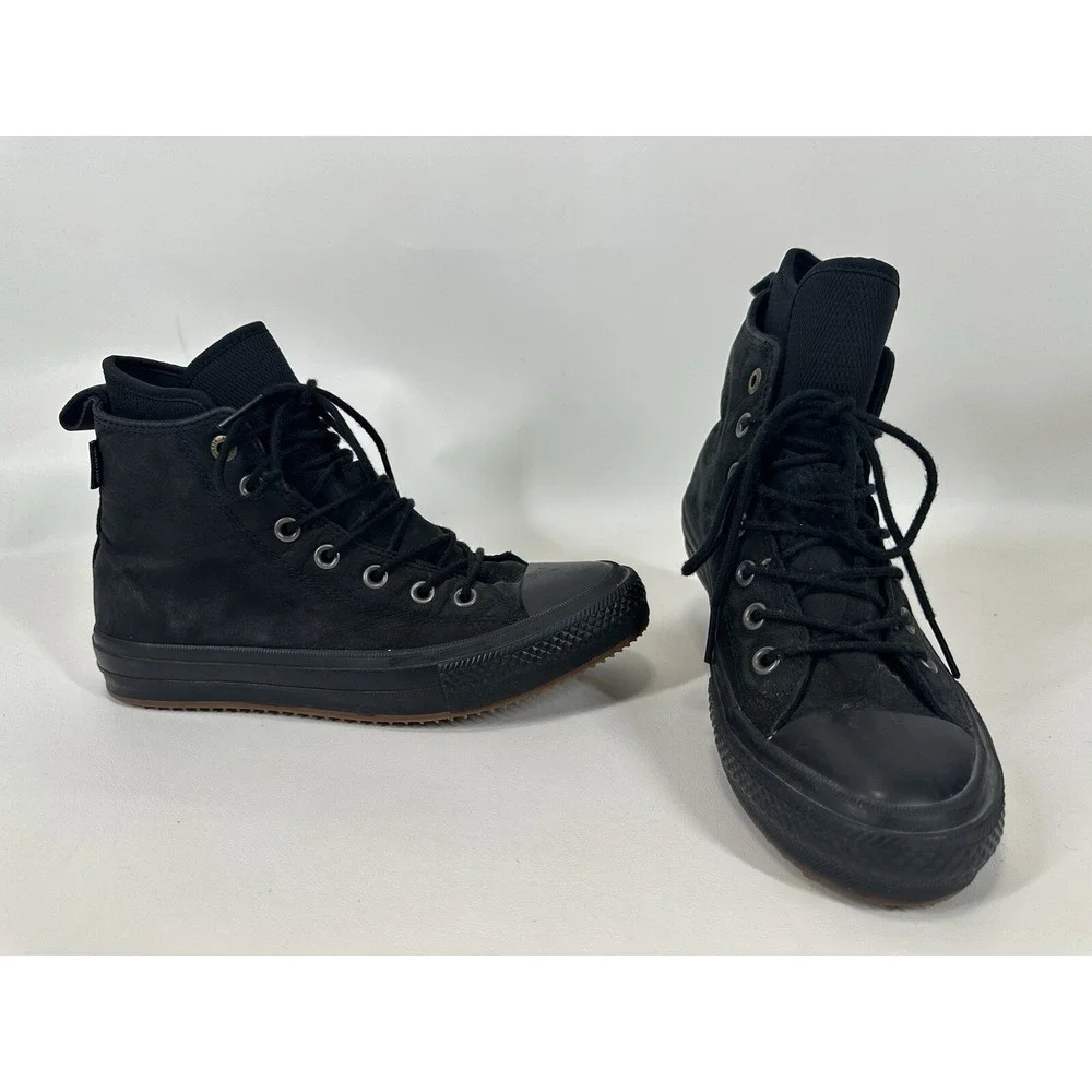 Converse All Star Waterproof Nubuck Black 157460C Mens 6 Women 8 Neoprene Gum‎